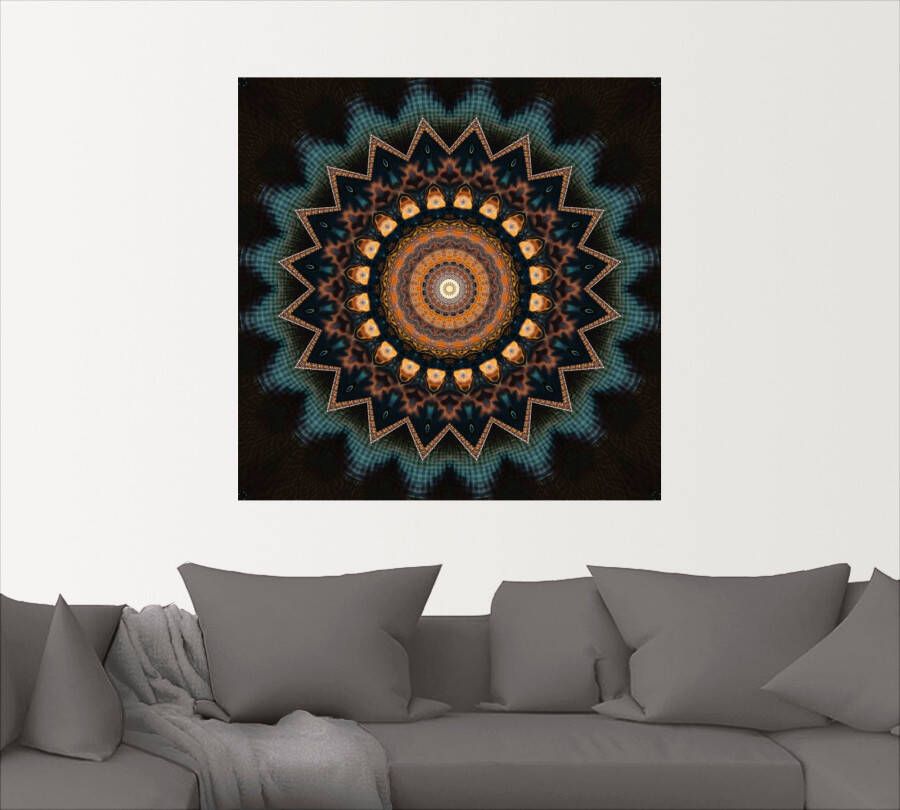 Artland Artprint Mandala kosmisch bewustzijn als artprint van aluminium artprint voor buiten artprint op linnen poster muursticker