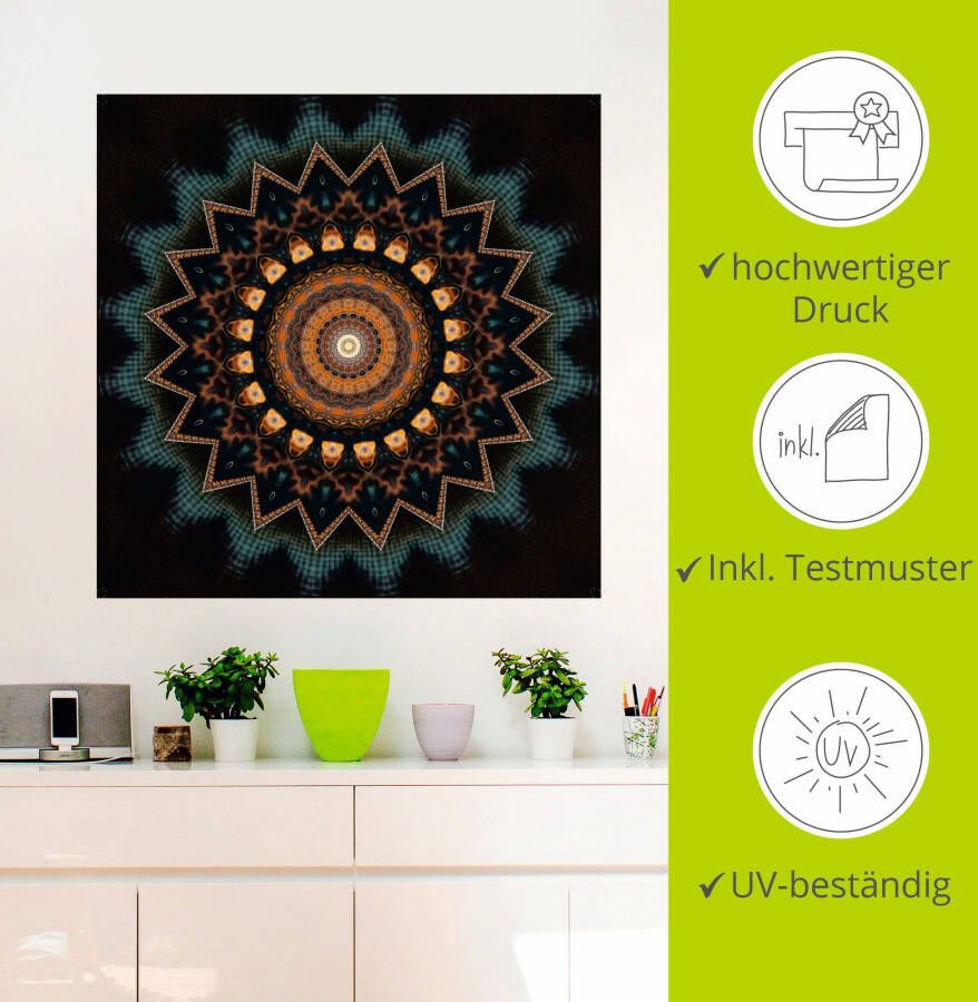 Artland Artprint Mandala kosmisch bewustzijn als artprint van aluminium artprint voor buiten artprint op linnen poster muursticker