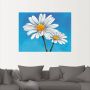 Artland Artprint Margrieten op blauw als artprint van aluminium artprint voor buiten artprint op linnen in verschillende maten - Thumbnail 3