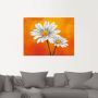 Artland Artprint Margrieten op oranje als artprint van aluminium artprint op linnen muursticker of poster in verschillende maten - Thumbnail 5