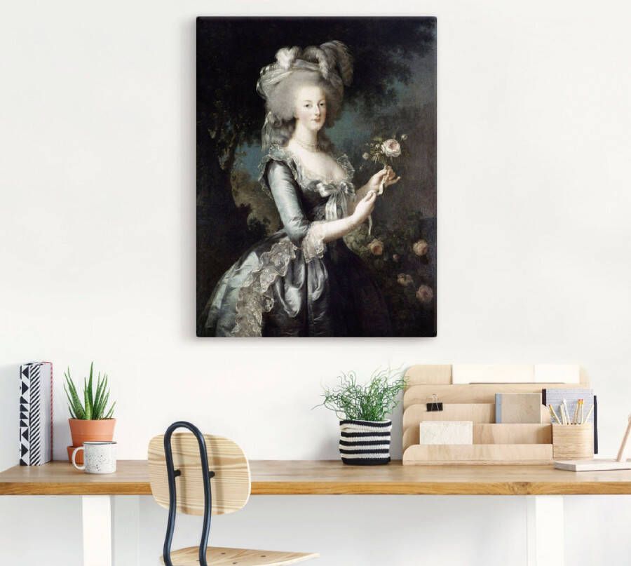 Artland Artprint Marie Antoinette 1783 als artprint van aluminium artprint voor buiten artprint op linnen poster in verschillende maten. maten