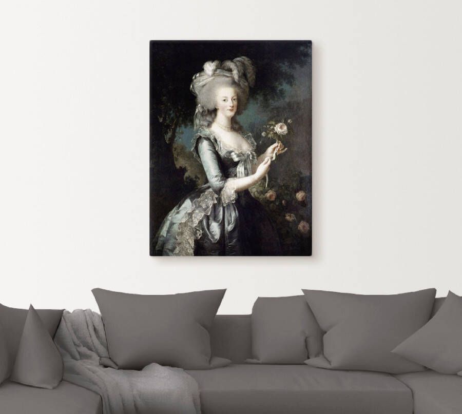 Artland Artprint Marie Antoinette 1783 als artprint van aluminium artprint voor buiten artprint op linnen poster in verschillende maten. maten