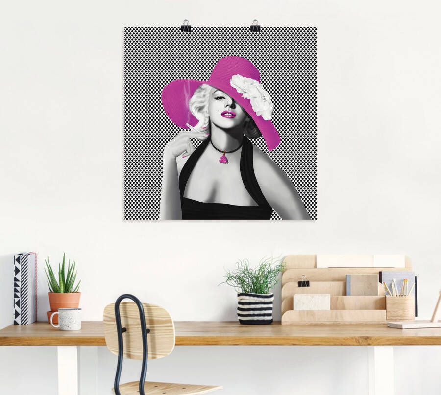 Artland Artprint Marilyn In popart als artprint op linnen poster muursticker in verschillende maten