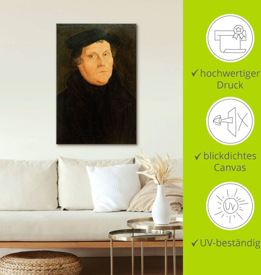 Artland Artprint Martin Luther als artprint op linnen poster in verschillende formaten maten