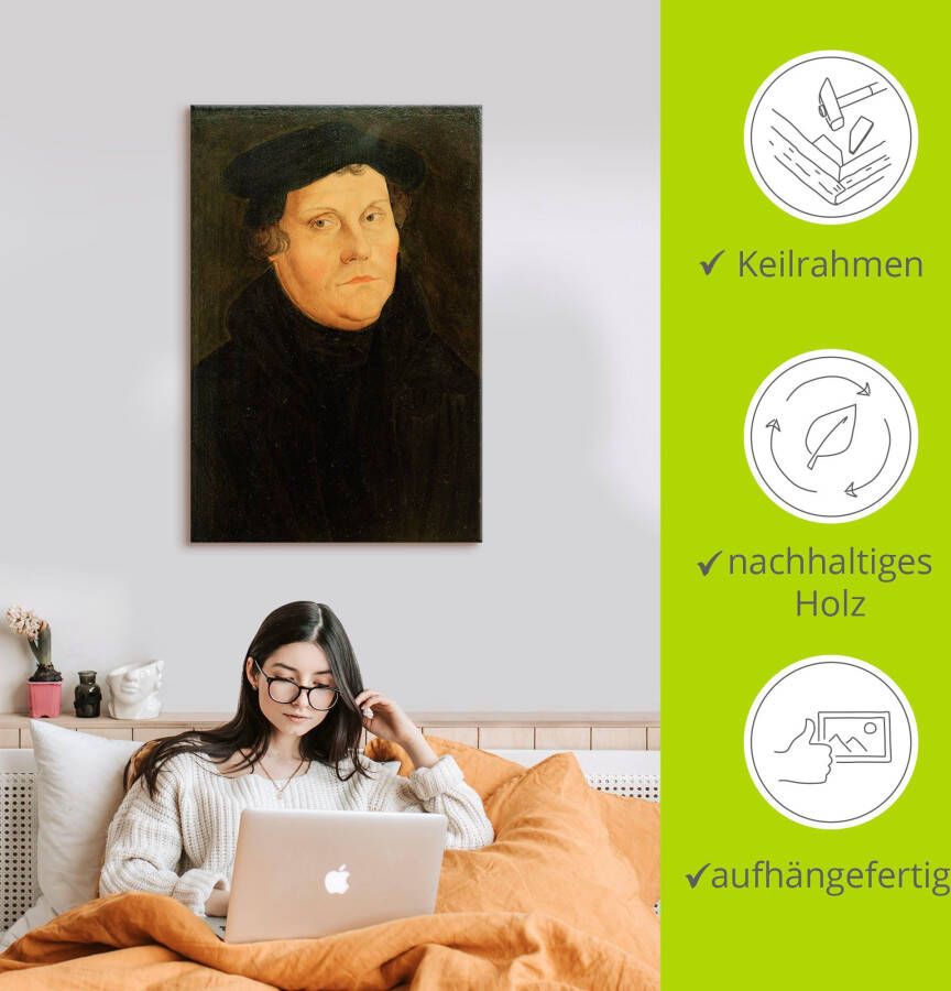 Artland Artprint Martin Luther als artprint op linnen poster in verschillende formaten maten