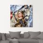 Artland Artprint Meisje met het witte paard als artprint op linnen poster muursticker in verschillende maten - Thumbnail 3