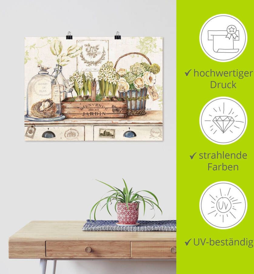 Artland Artprint Mijn tuin als artprint op linnen poster muursticker in verschillende maten