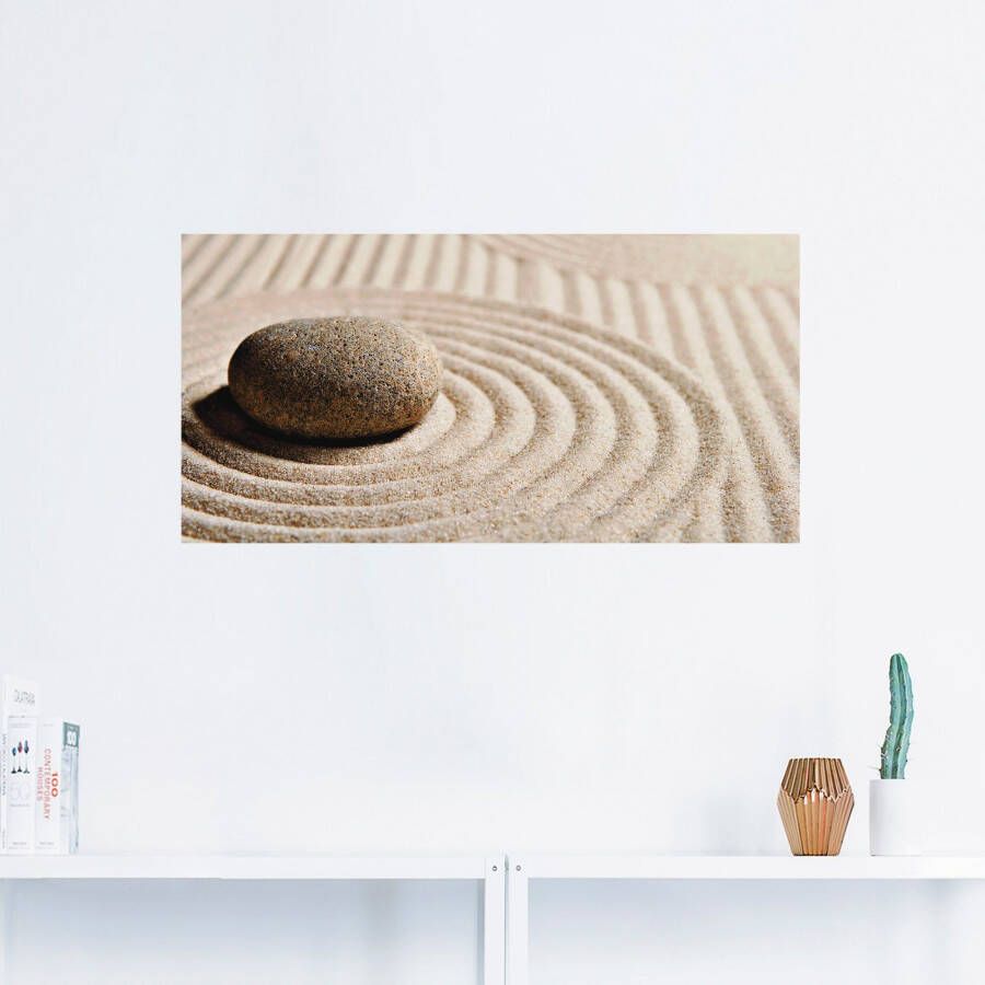 Artland Artprint Mini zen tuin zand als artprint op linnen poster muursticker in verschillende maten