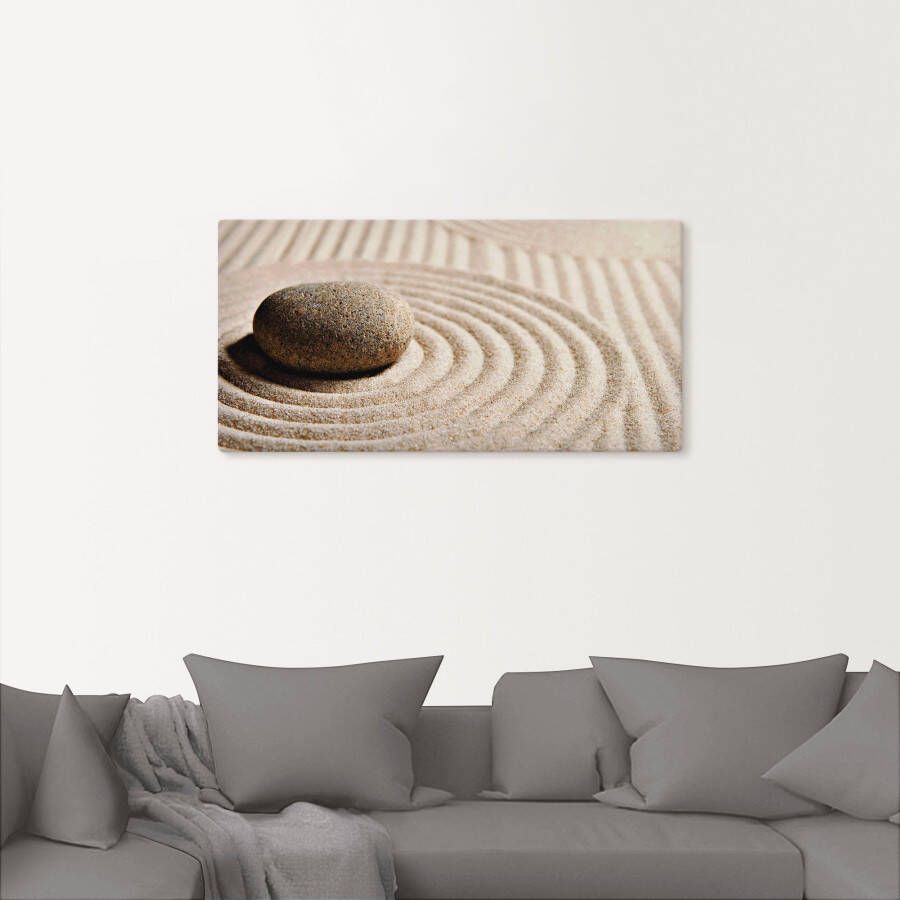 Artland Artprint Mini zen tuin zand als artprint op linnen poster muursticker in verschillende maten