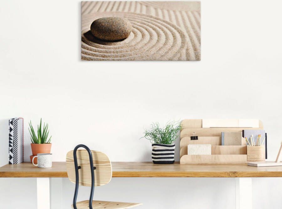 Artland Artprint Mini zen tuin zand als artprint op linnen poster muursticker in verschillende maten