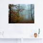 Artland Artprint Mist in herfstbos als artprint op linnen poster muursticker in verschillende maten - Thumbnail 2