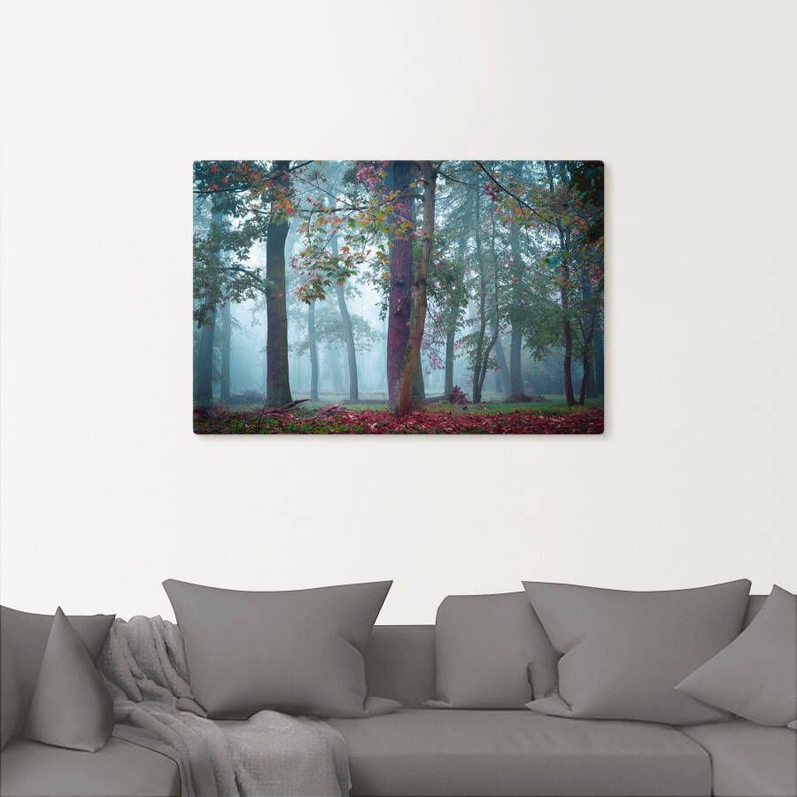 Artland Artprint Mist in het bos als artprint van aluminium artprint voor buiten poster muursticker in diverse maten formaten - Foto 3