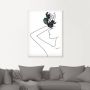 Artland Artprint Modern lineart meisje I als artprint op linnen poster in verschillende formaten maten - Thumbnail 3