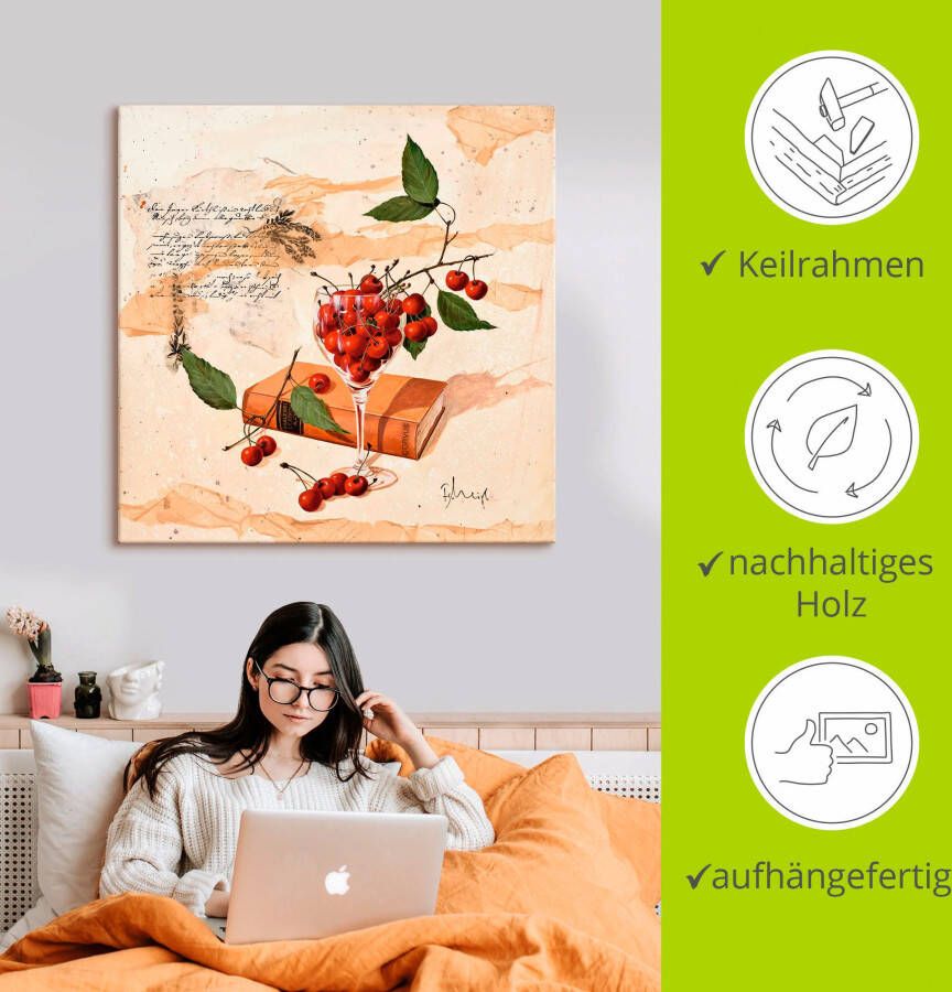 Artland Artprint Moderne Cosmea variatie als artprint op linnen poster muursticker in verschillende maten