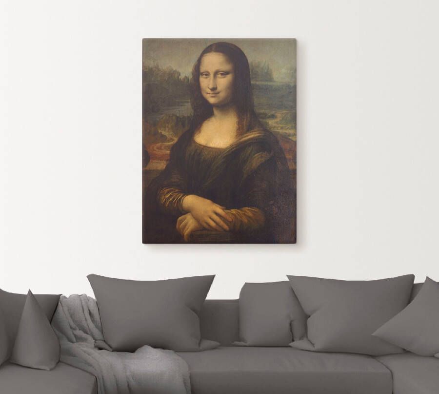 Artland Artprint Mona Lisa. Omstreeks 1503 als artprint op linnen poster in verschillende formaten maten