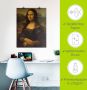 Artland Artprint Mona Lisa. Omstreeks 1503 als artprint op linnen poster in verschillende formaten maten - Thumbnail 5