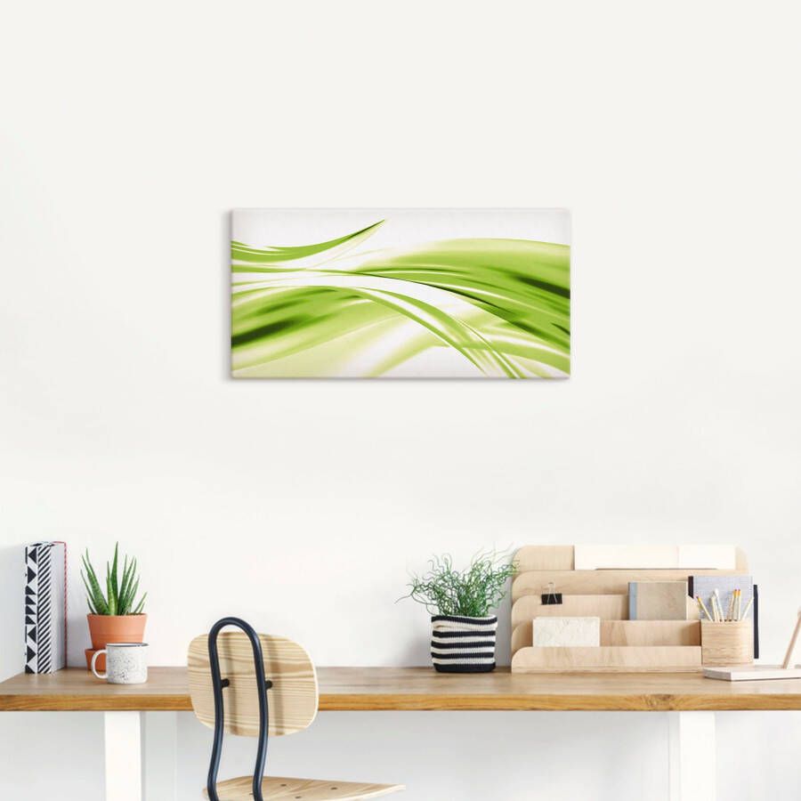 Artland Artprint Mooie golf abstract als artprint van aluminium artprint voor buiten artprint op linnen poster in verschillende maten. maten