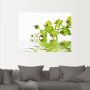 Artland Artprint Mooie orchidee met groene achtergrond als artprint op linnen muursticker in verschillende maten - Thumbnail 4