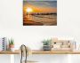 Artland Artprint Mooie zonsondergang aan het strand als artprint van aluminium artprint voor buiten artprint op linnen poster in verschillende maten. maten - Thumbnail 3