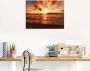 Artland Artprint Mooie zonsondergang strand als artprint op linnen poster muursticker in verschillende maten - Thumbnail 2