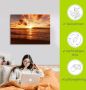 Artland Artprint Mooie zonsondergang strand als artprint op linnen poster muursticker in verschillende maten - Thumbnail 5