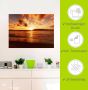 Artland Artprint Mooie zonsondergang strand als artprint op linnen poster muursticker in verschillende maten - Thumbnail 5