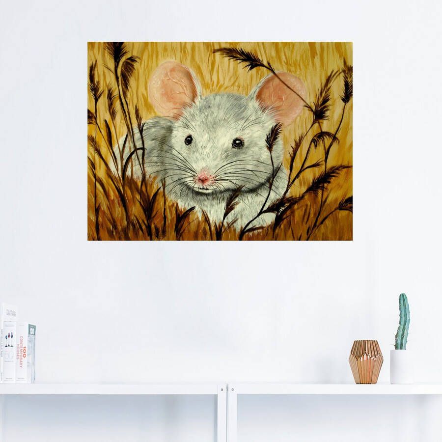 Artland Artprint Muis als artprint van aluminium artprint op linnen muursticker of poster in verschillende maten