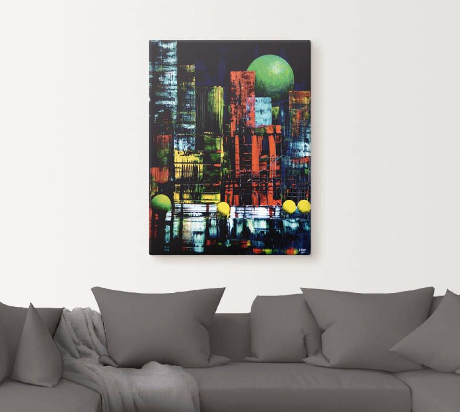 Artland Artprint New York abstract II als artprint op linnen muursticker in verschillende maten