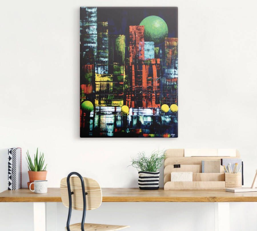 Artland Artprint New York abstract II als artprint op linnen muursticker in verschillende maten