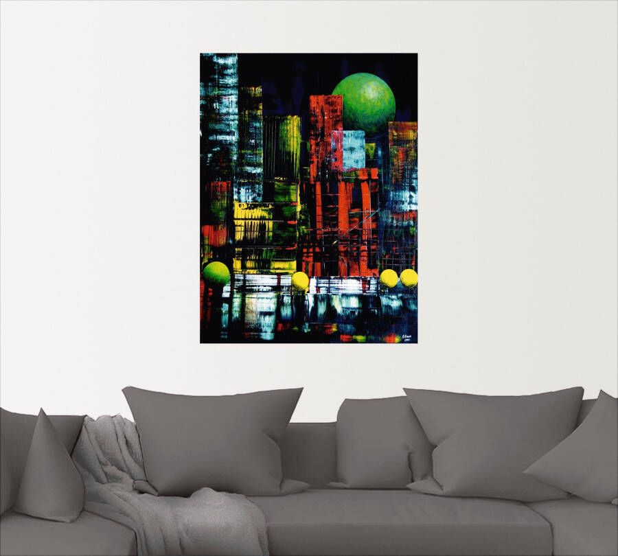 Artland Artprint New York abstract II als artprint op linnen muursticker in verschillende maten - Foto 2