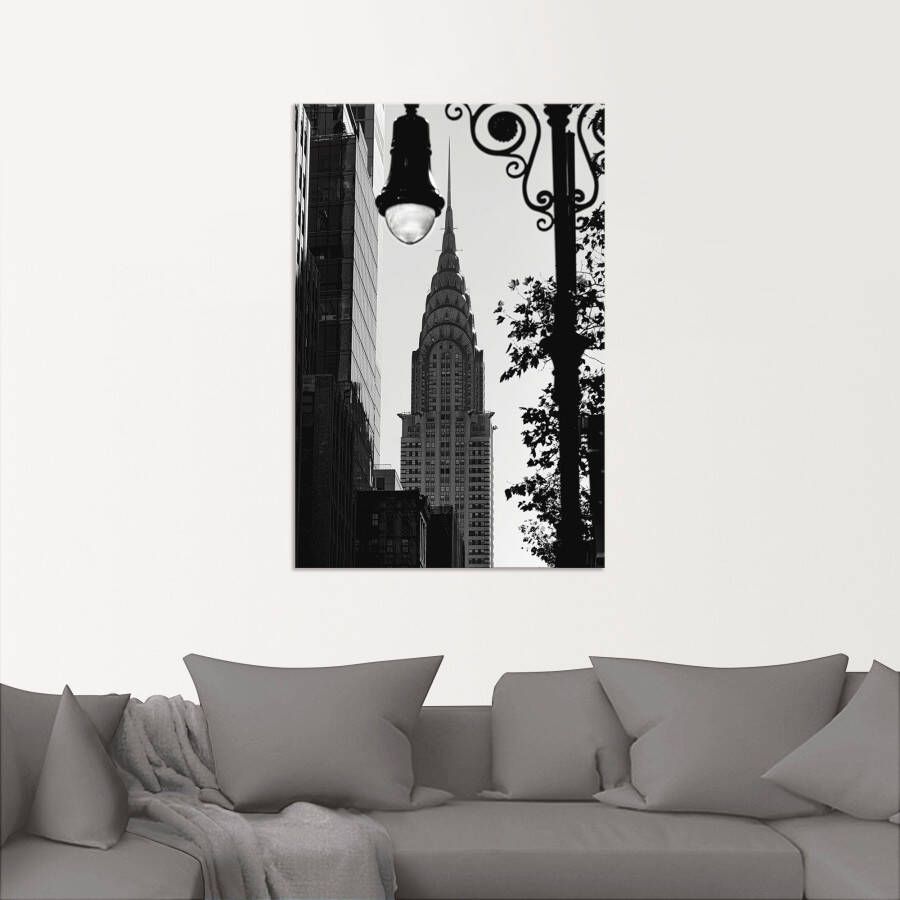 Artland Artprint New York Chrysler Building als artprint van aluminium artprint voor buiten poster in diverse formaten