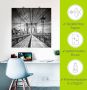 Artland Artprint New York City Brooklyn Bridge als artprint van aluminium artprint voor buiten artprint op linnen poster in verschillende maten. maten - Thumbnail 4