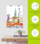 Artland Artprint New York City grafisch als artprint van aluminium artprint op linnen muursticker of poster in verschillende maten - Thumbnail 5