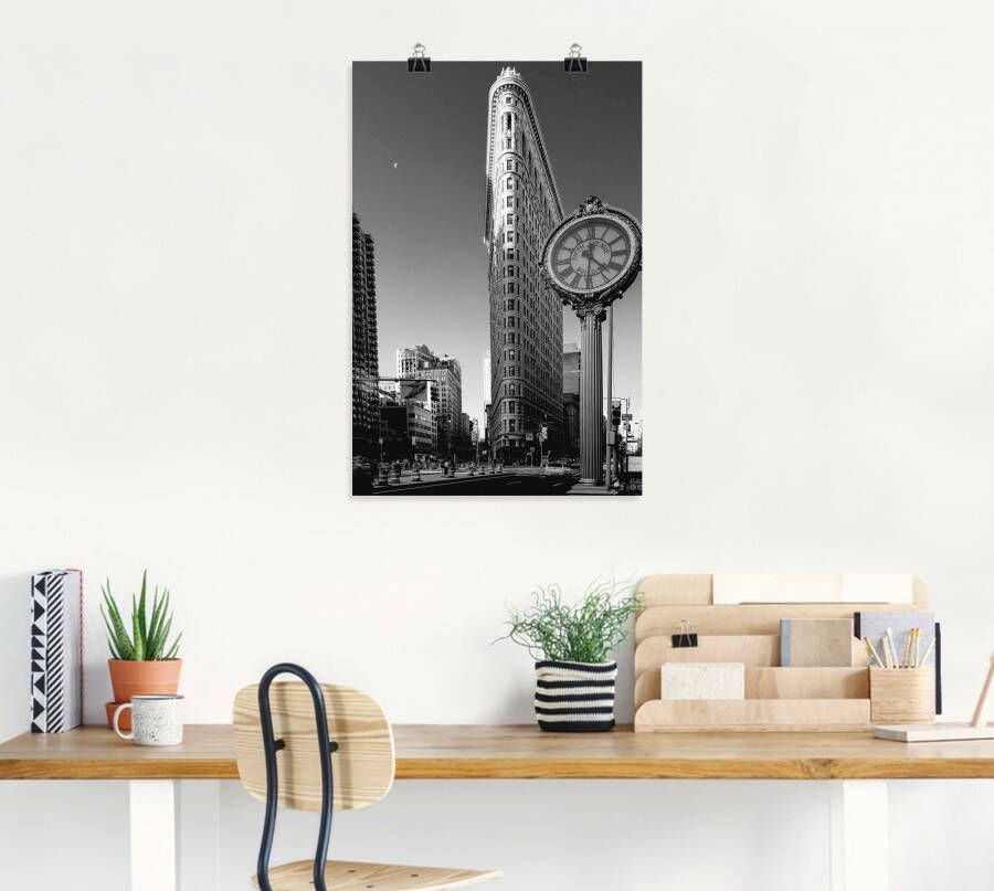 Artland Artprint New York Flatiron als artprint op linnen poster in verschillende formaten maten