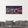 Artland Artprint New York skyline nachtelijke reflectie als artprint op linnen poster muursticker in verschillende maten - Thumbnail 4