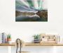 Artland Artprint Noorderlicht over van een bergketen als artprint van aluminium artprint op linnen muursticker of poster in verschillende maten - Thumbnail 5