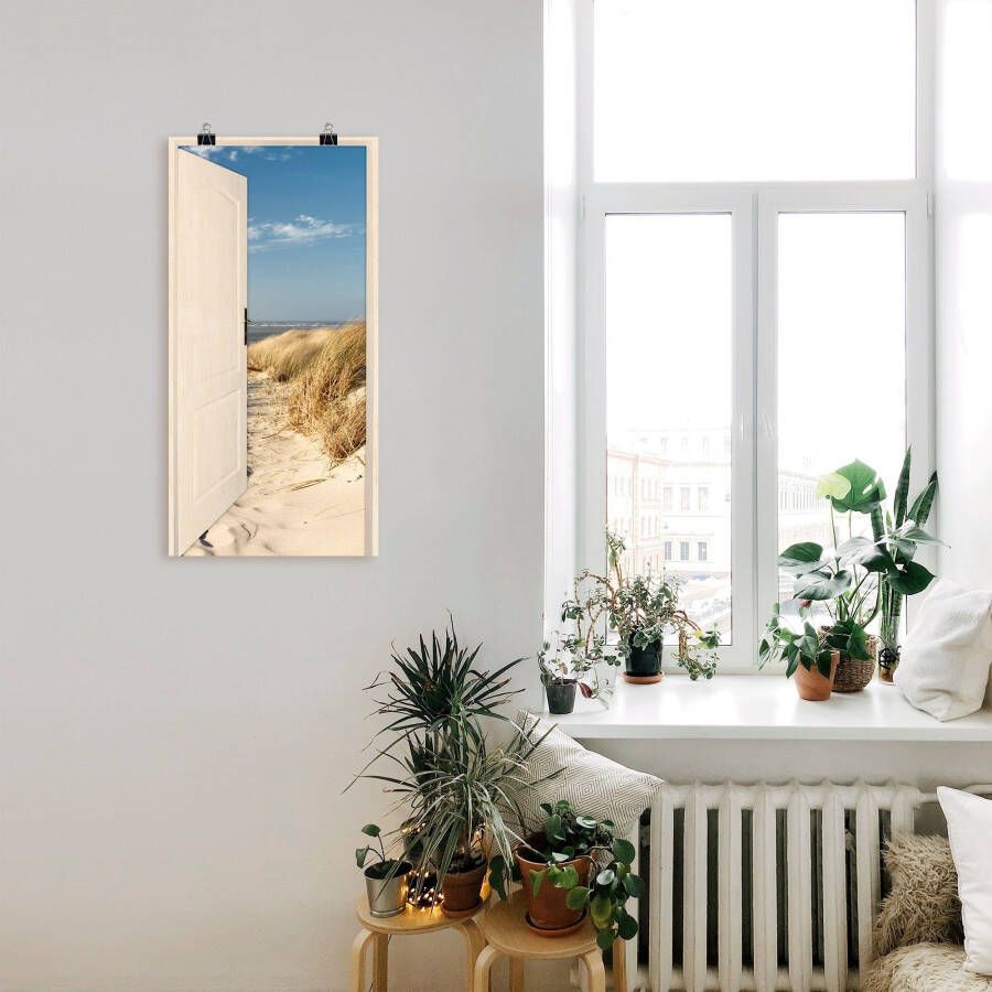 Artland Artprint Noordzeestrand op Langeoog als poster muursticker in verschillende maten