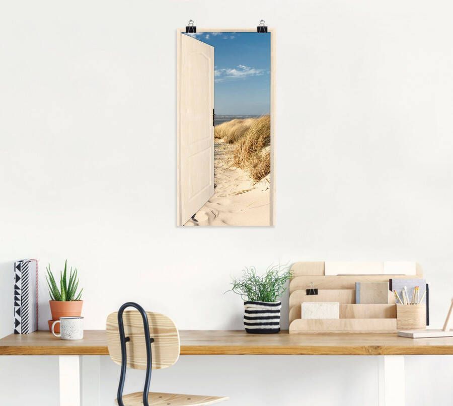 Artland Artprint Noordzeestrand op Langeoog als poster muursticker in verschillende maten