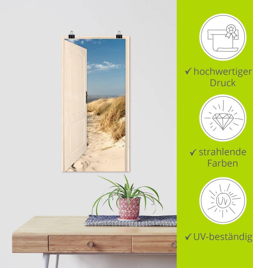 Artland Artprint Noordzeestrand op Langeoog als poster muursticker in verschillende maten