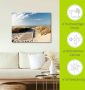 Artland Artprint Noordzeestrand op Langeoog pier als artprint van aluminium artprint op linnen muursticker verschillende maten - Thumbnail 5