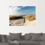 Artland Artprint Noordzeestrand op Langeoog pier als artprint van aluminium artprint op linnen muursticker verschillende maten - Thumbnail 4