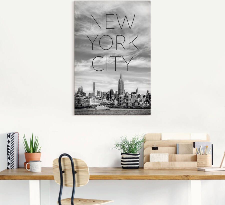 Artland Artprint NYC Midtown Manhattan als artprint op linnen poster in verschillende formaten maten