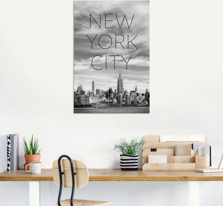 Artland Artprint NYC Midtown Manhattan als artprint op linnen poster in verschillende formaten maten - Foto 2