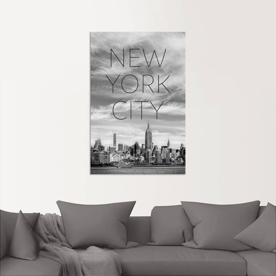 Artland Artprint NYC Midtown Manhattan als artprint op linnen poster in verschillende formaten maten - Foto 3