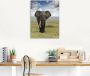 Artland Artprint Olifant als artprint van aluminium artprint voor buiten artprint op linnen poster in verschillende maten. maten - Thumbnail 2