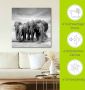 Artland Artprint Olifanten als artprint op linnen poster muursticker in verschillende maten - Thumbnail 5