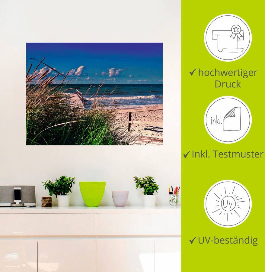 Artland Artprint Oostzee Impressie Heiligenhafen als artprint van aluminium artprint op linnen muursticker verschillende maten