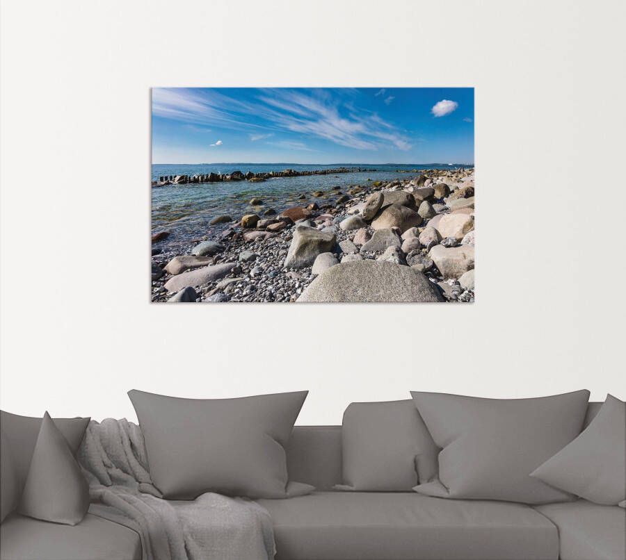 Artland Artprint Oostzeekust op het eiland Rügen als artprint van aluminium artprint voor buiten artprint op linnen poster in verschillende maten. maten