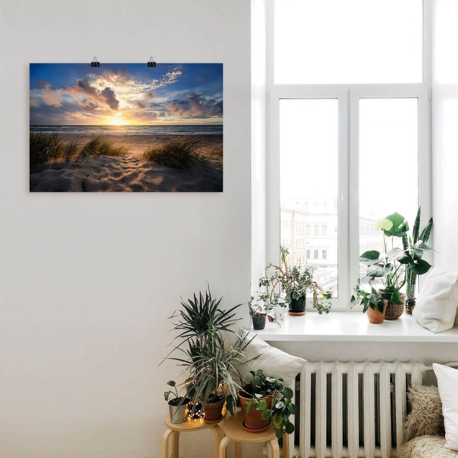 Artland Artprint Oostzeestrand als artprint op linnen poster in verschillende formaten maten