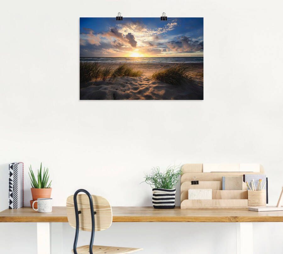 Artland Artprint Oostzeestrand als artprint op linnen poster in verschillende formaten maten